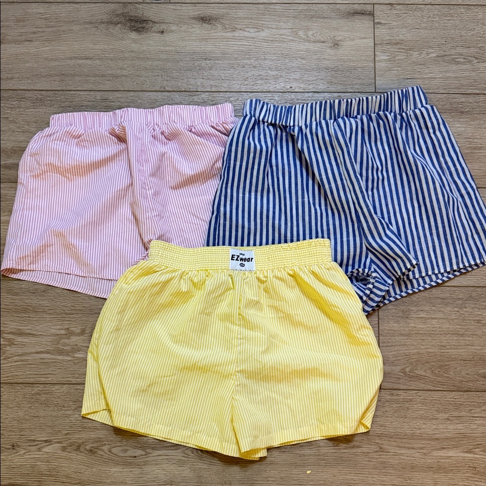 Striped Boxer Shorts Trio
